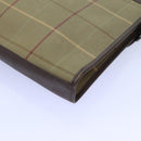 Burberrys Nova Check Clutch Bag Canvas Brown Auth bs13823-14