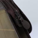 Burberrys Nova Check Clutch Bag Canvas Brown Auth bs13823-9