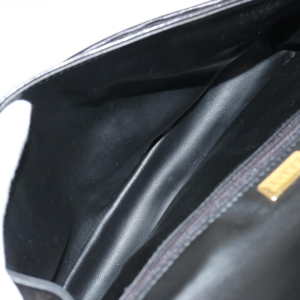 BALLY Shoulder Bag Suede Black Auth bs13834