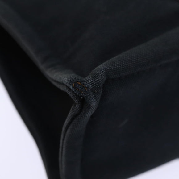 HERMES Fourre Tout PM Hand Bag Canvas Gray Auth bs13840