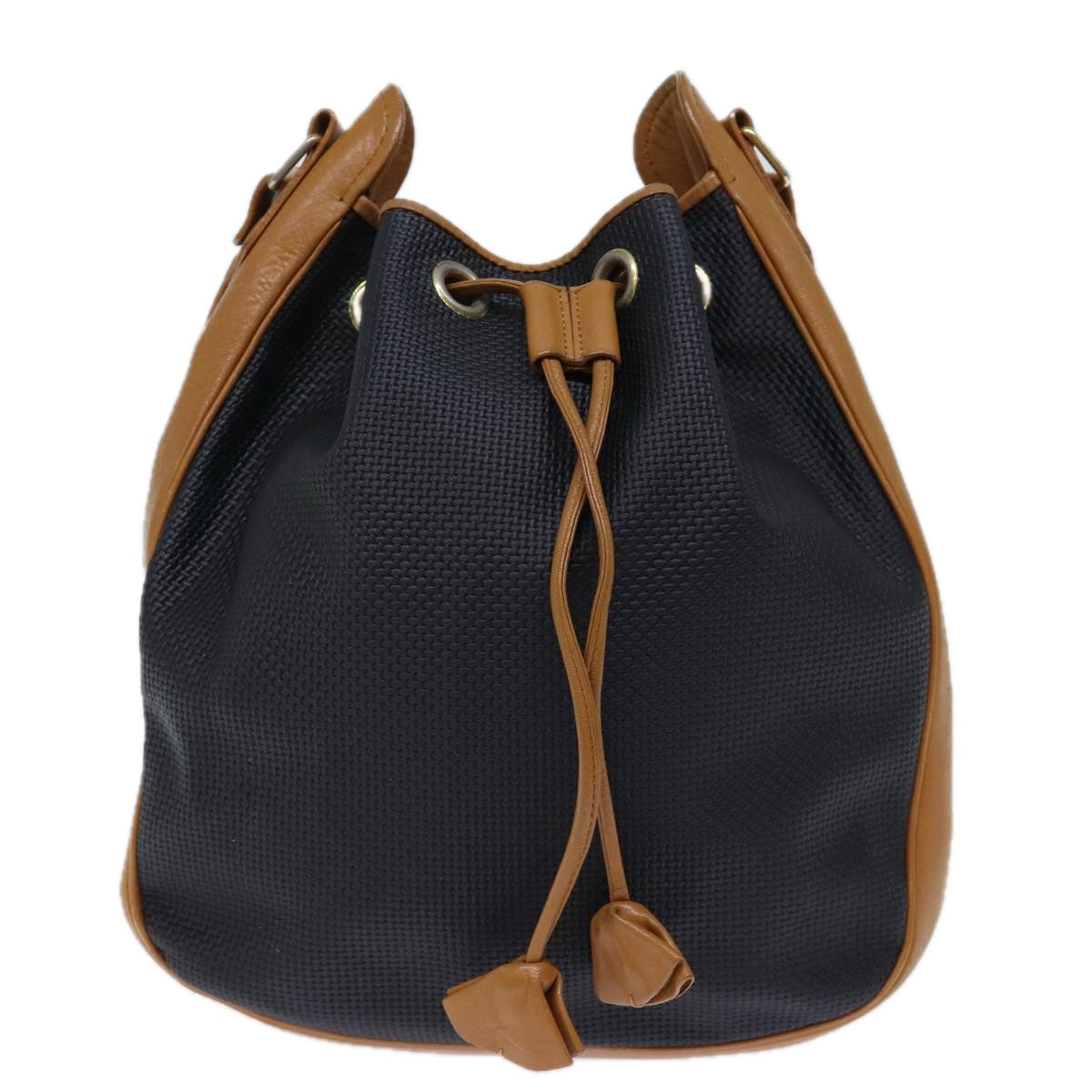 SAINT LAURENT Shoulder Bag PVC Black Auth bs13877