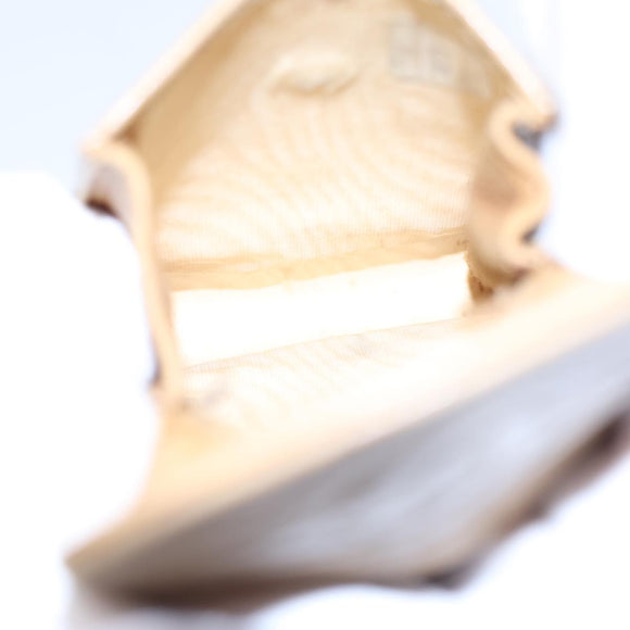 CHANEL COCO Mark Pen Case Caviar Skin Beige CC Auth bs13887