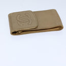 CHANEL COCO Mark Pen Case Caviar Skin Beige CC Auth bs13887-4