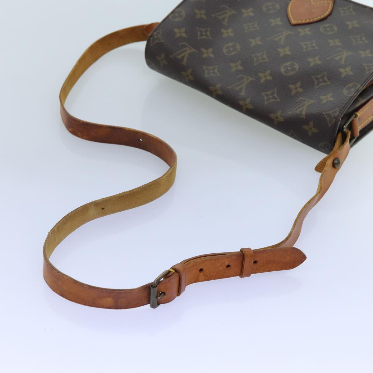 LOUIS VUITTON Monogram Cartouchiere GM Shoulder Bag M51252 LV Auth bs13890