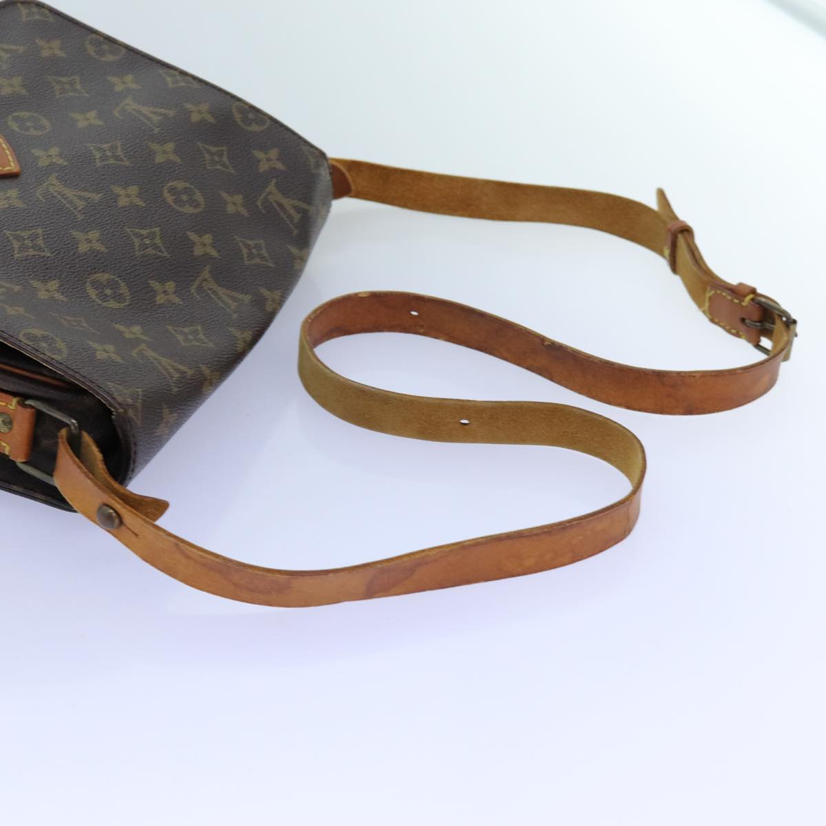 LOUIS VUITTON Monogram Cartouchiere GM Shoulder Bag M51252 LV Auth bs13890