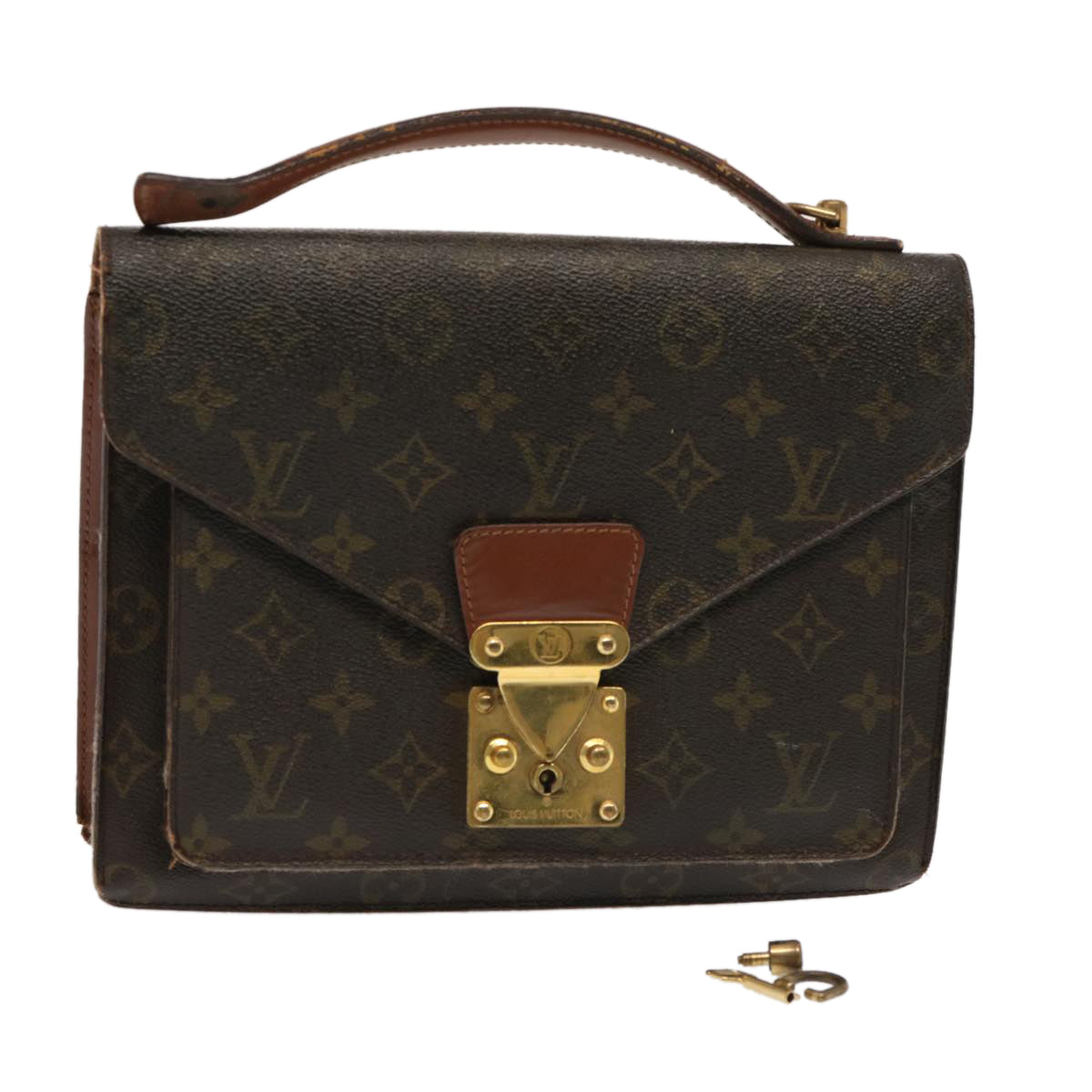 LOUIS VUITTON Monogram Monceau 26 Shoulder Bag 2way M51187 LV Auth bs13892