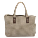 BOTTEGA VENETA Tote Bag PVC Beige Auth bs13924-13