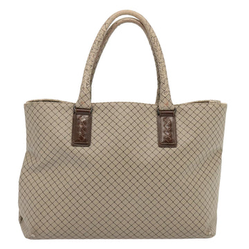 BOTTEGA VENETA Tote Bag PVC Beige Auth bs13924 - 0