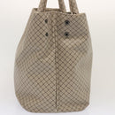 BOTTEGA VENETA Tote Bag PVC Beige Auth bs13924-4