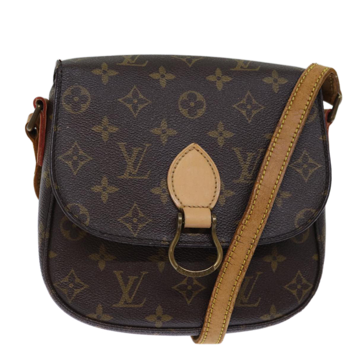 LOUIS VUITTON Monogram Saint Cloud MM Shoulder Bag M51243 LV Auth bs13934