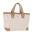 BURBERRY Blue Label Tote Bag Canvas Beige Auth bs13947-1