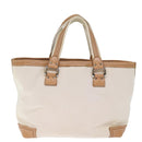 BURBERRY Blue Label Tote Bag Canvas Beige Auth bs13947-2