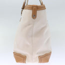 BURBERRY Blue Label Tote Bag Canvas Beige Auth bs13947-4