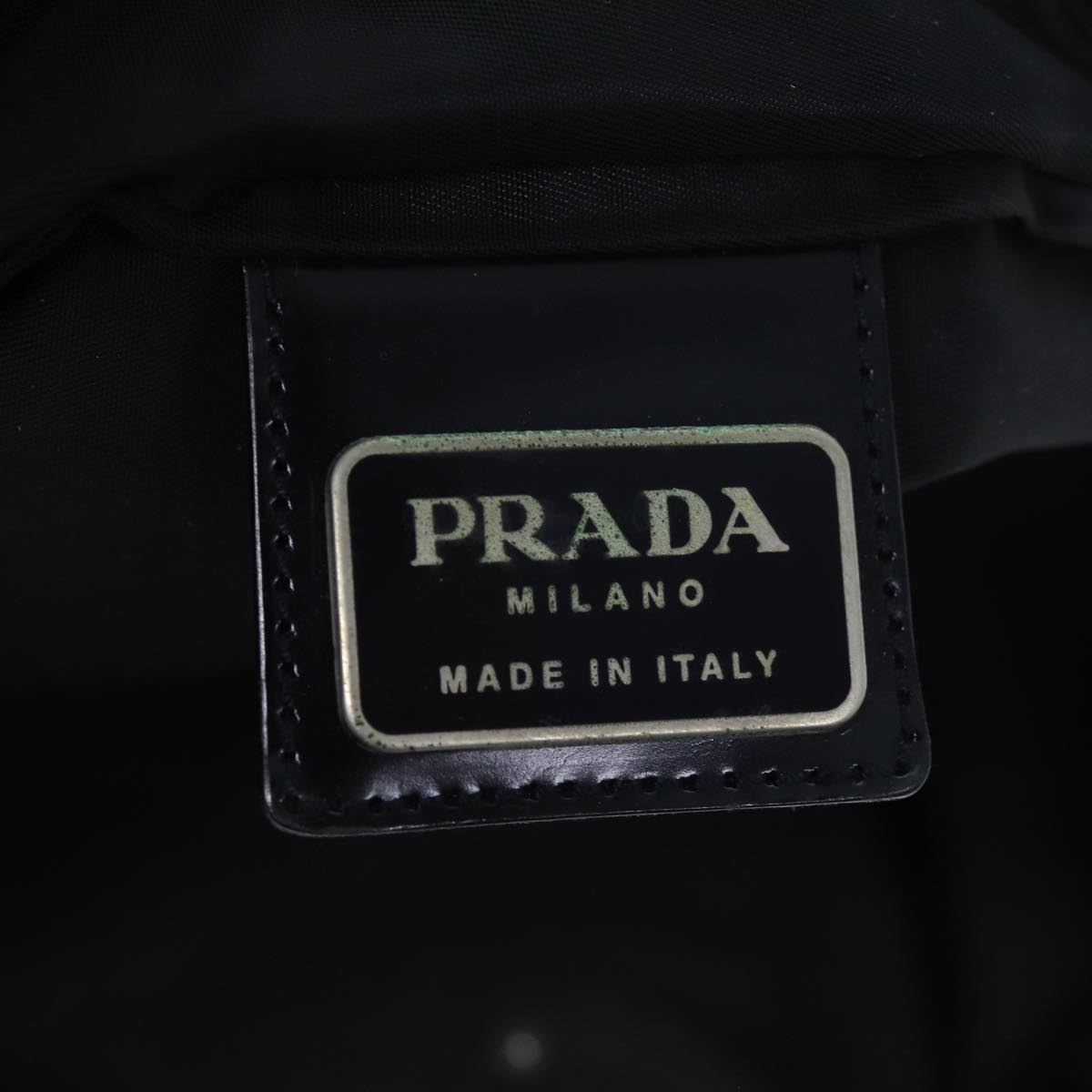 PRADA Shoulder Bag Nylon Black Auth bs13949