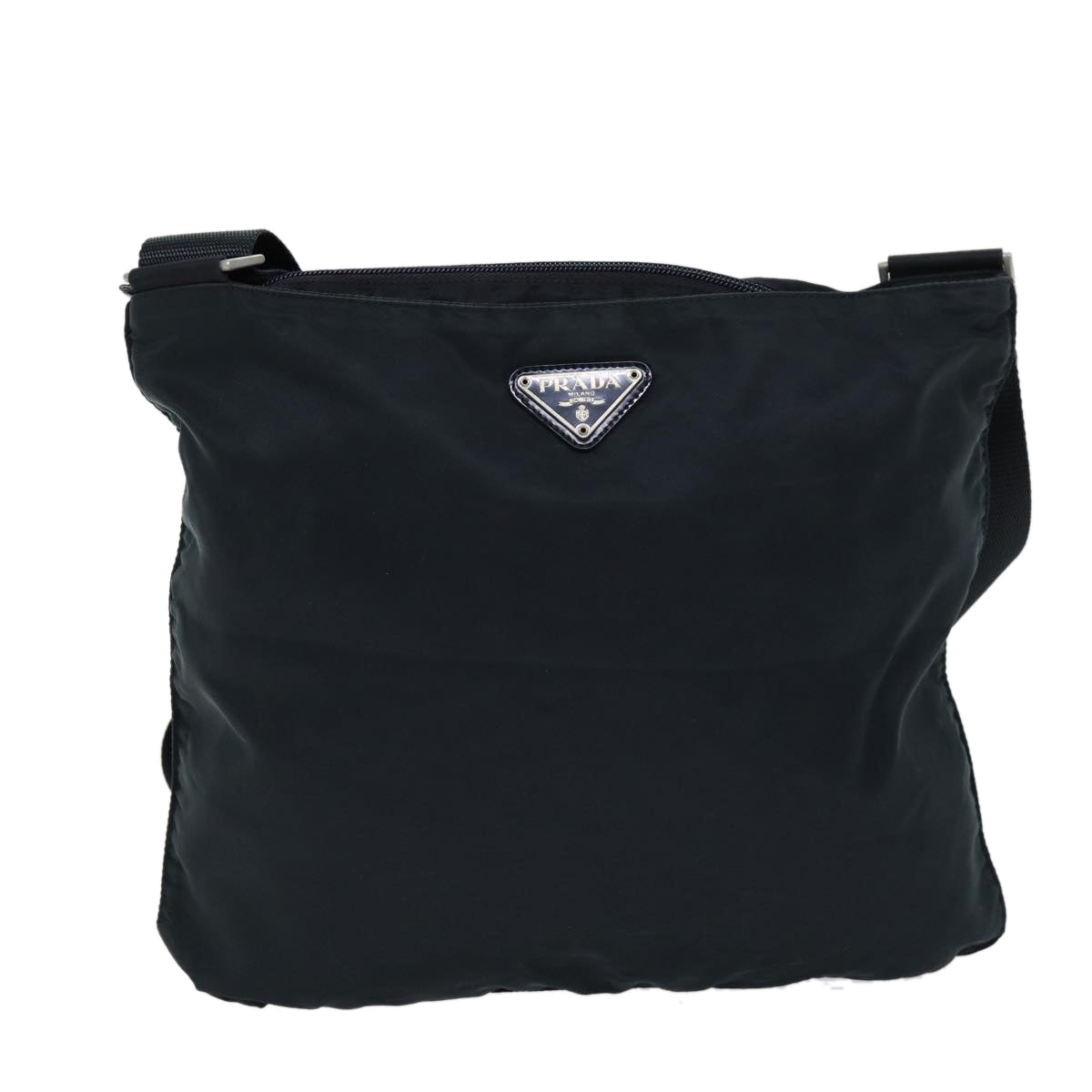 PRADA Shoulder Bag Nylon Black Auth bs13949