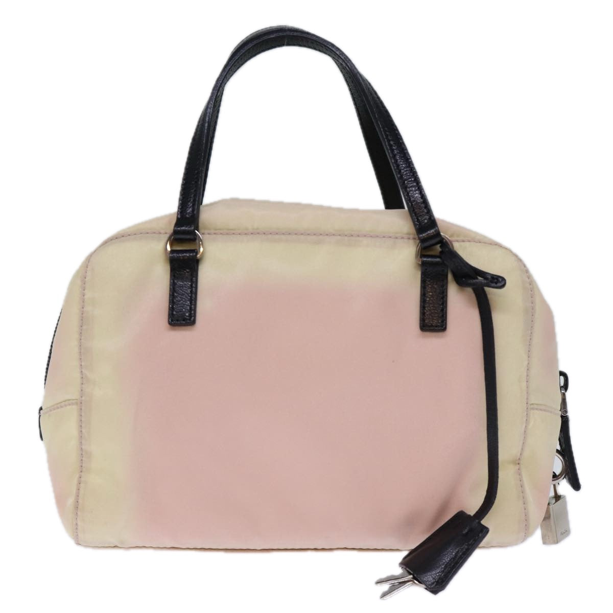 PRADA Hand Bag Nylon White Auth bs13951 - 0