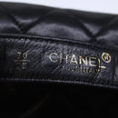 CHANEL Matelasse Turn Lock Waist bag Leather Black CC Auth bs13969-19