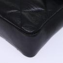 CHANEL Matelasse Turn Lock Waist bag Leather Black CC Auth bs13970-14