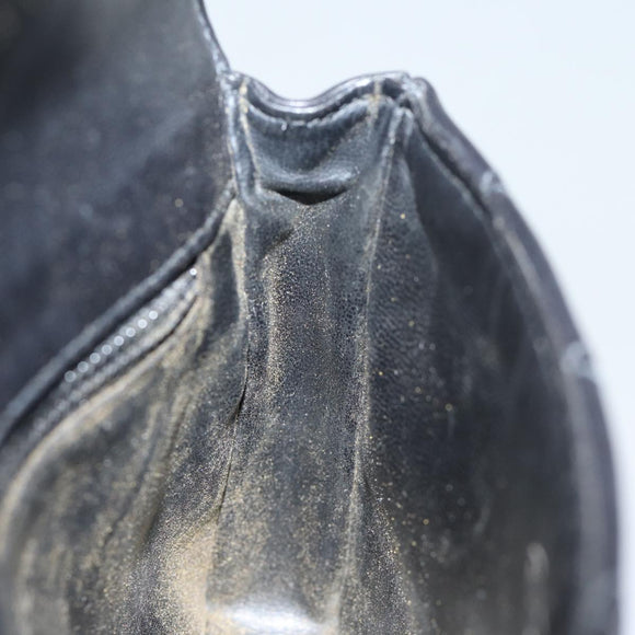 CHANEL Matelasse Turn Lock Waist bag Leather Black CC Auth bs13970