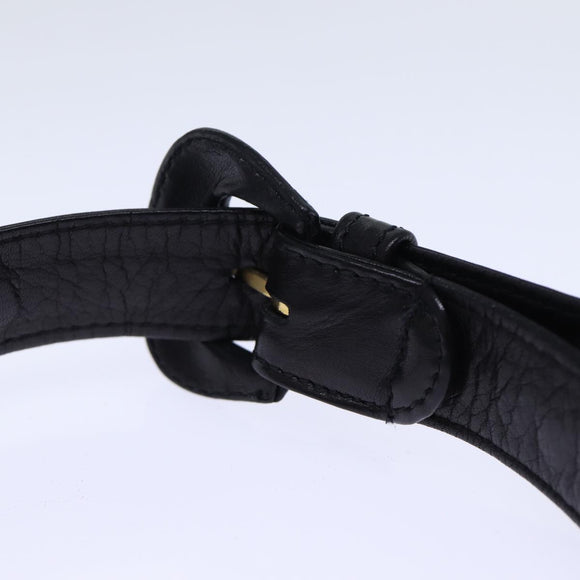 CHANEL Matelasse Turn Lock Waist bag Leather Black CC Auth bs13970