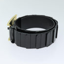 GUCCI Belt Leather 26.8""""""""-28.7"""""""" Black Auth bs13972-4