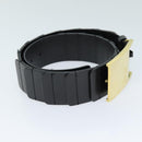 GUCCI Belt Leather 26.8""-28.7"" Black Auth bs13972-5