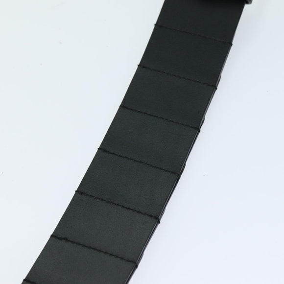 GUCCI Belt Leather 26.8""""""""-28.7"""""""" Black Auth bs13972