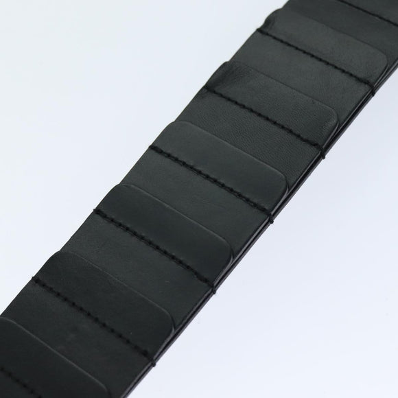 GUCCI Belt Leather 26.8""""""""-28.7"""""""" Black Auth bs13972