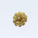 CHANEL Earring metal Gold CC Auth bs13981-2