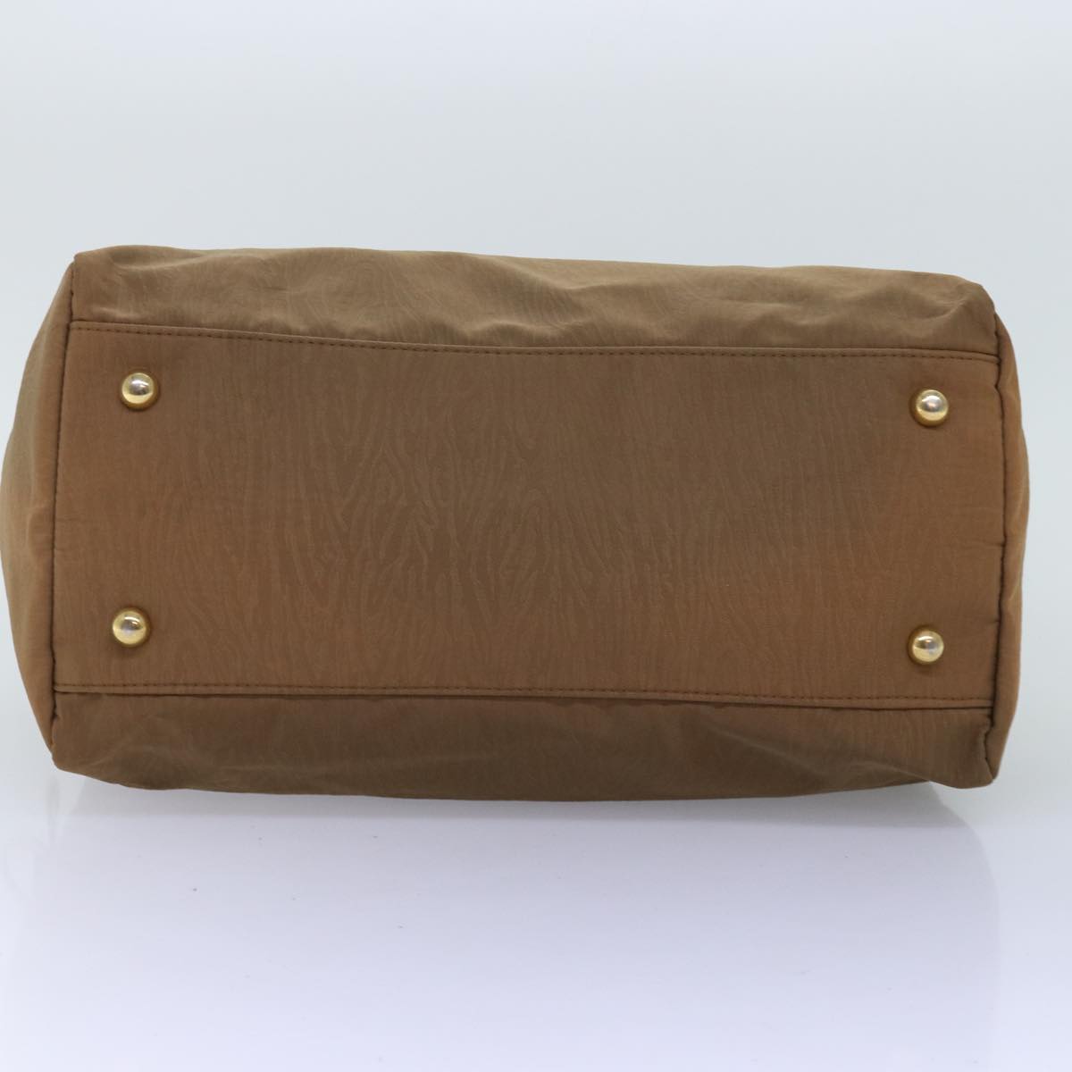 BALENCIAGA Hand Bag Nylon Brown Auth bs13991