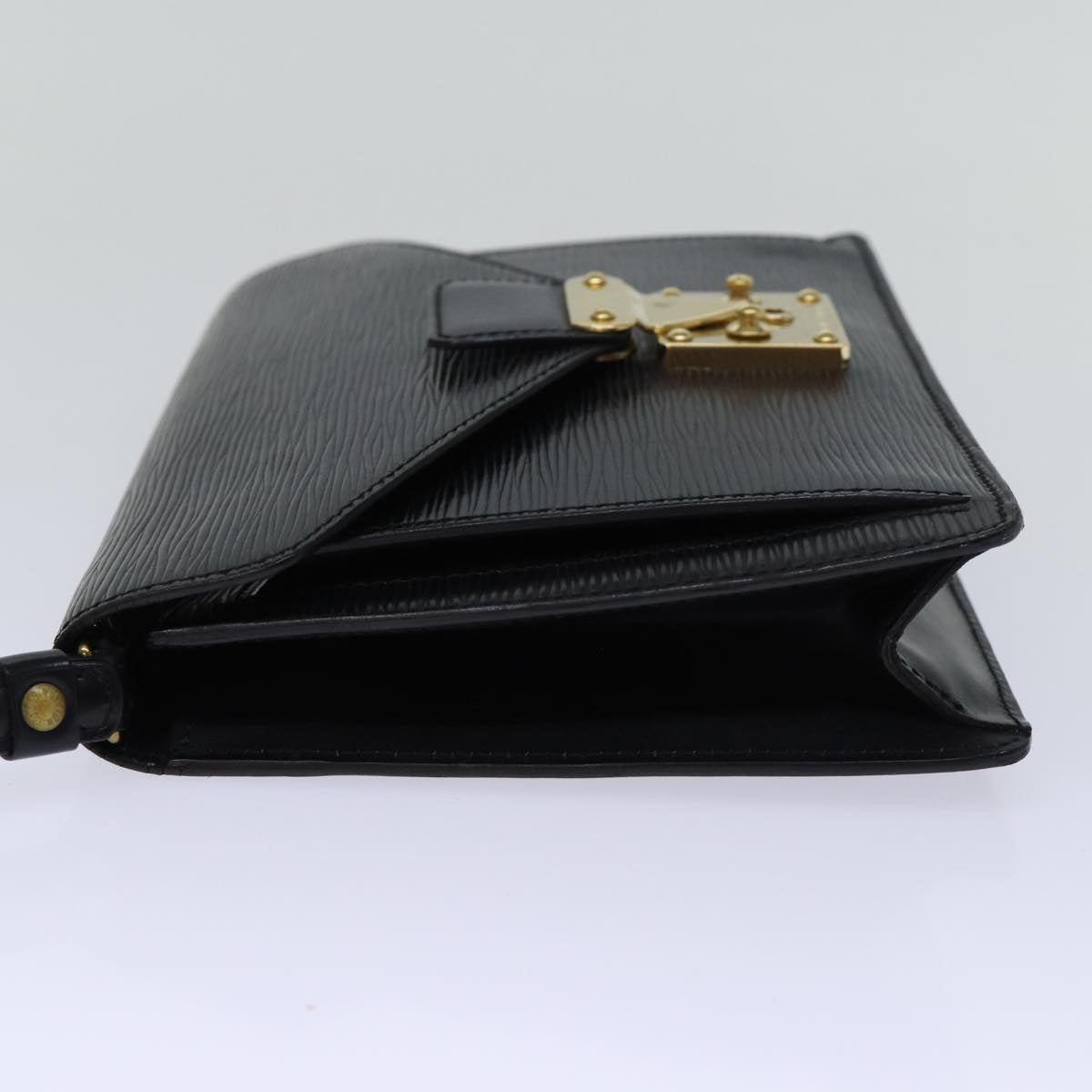 LOUIS VUITTON Epi Serie Dragonne Hand Bag Black M52612 LV Auth bs14001