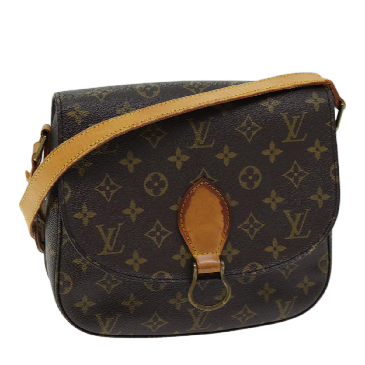 LOUIS VUITTON Monogram Saint Cloud GM Shoulder Bag M51242 LV Auth bs14005