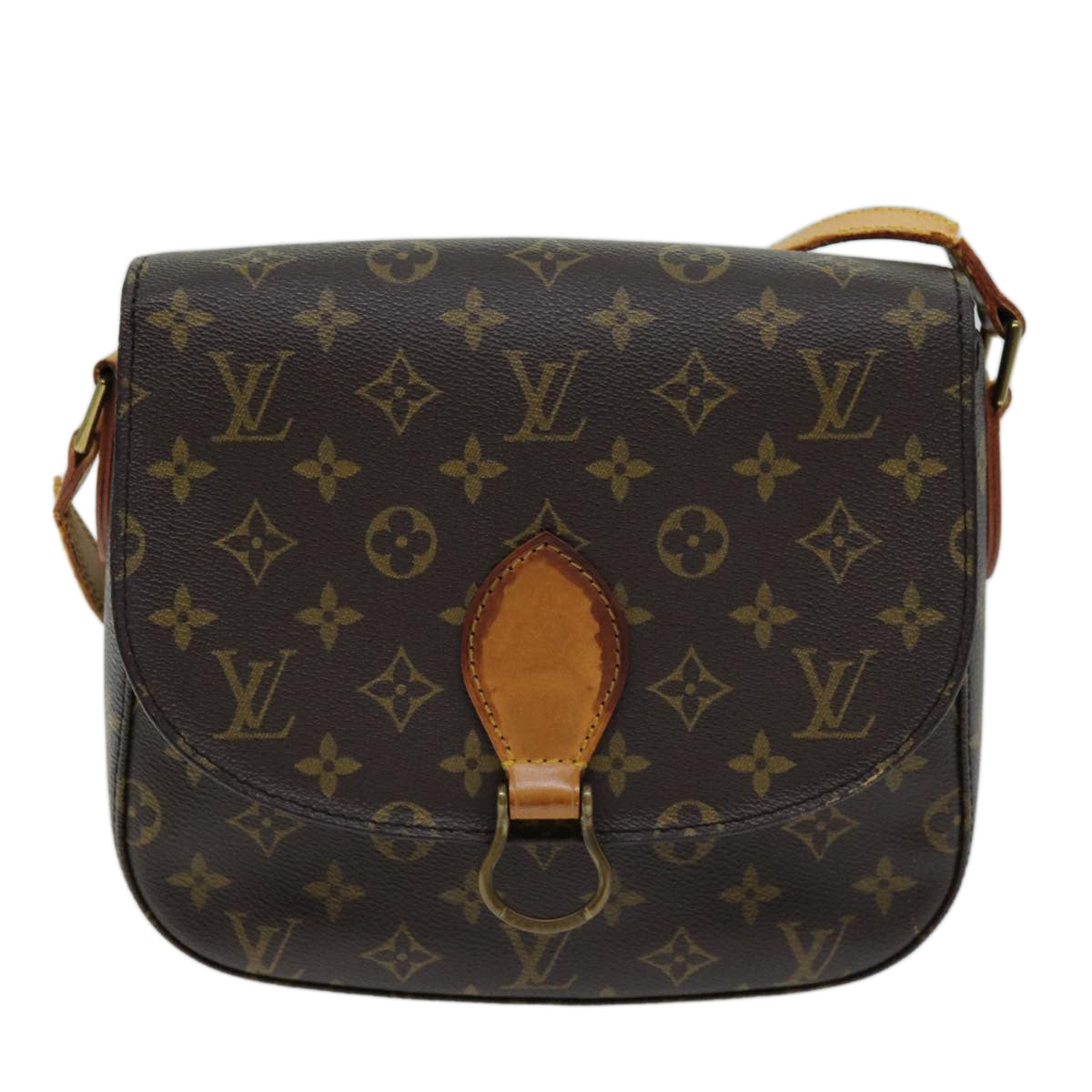 LOUIS VUITTON Monogram Saint Cloud GM Shoulder Bag M51242 LV Auth bs14005