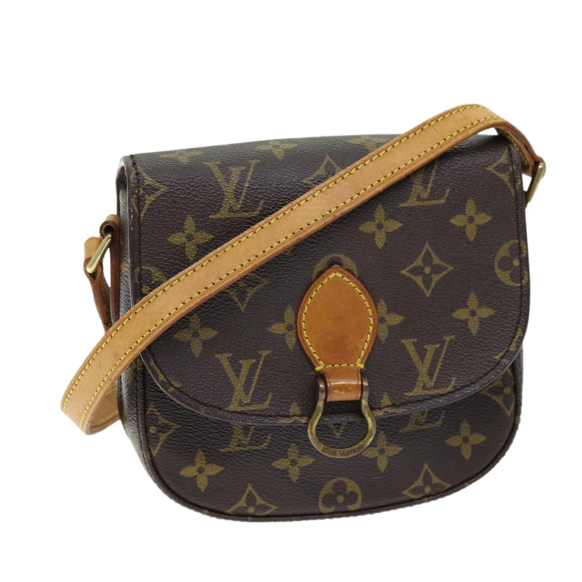 LOUIS VUITTON Monogram Saint Cloud PM Shoulder Bag M51244 LV Auth bs14040