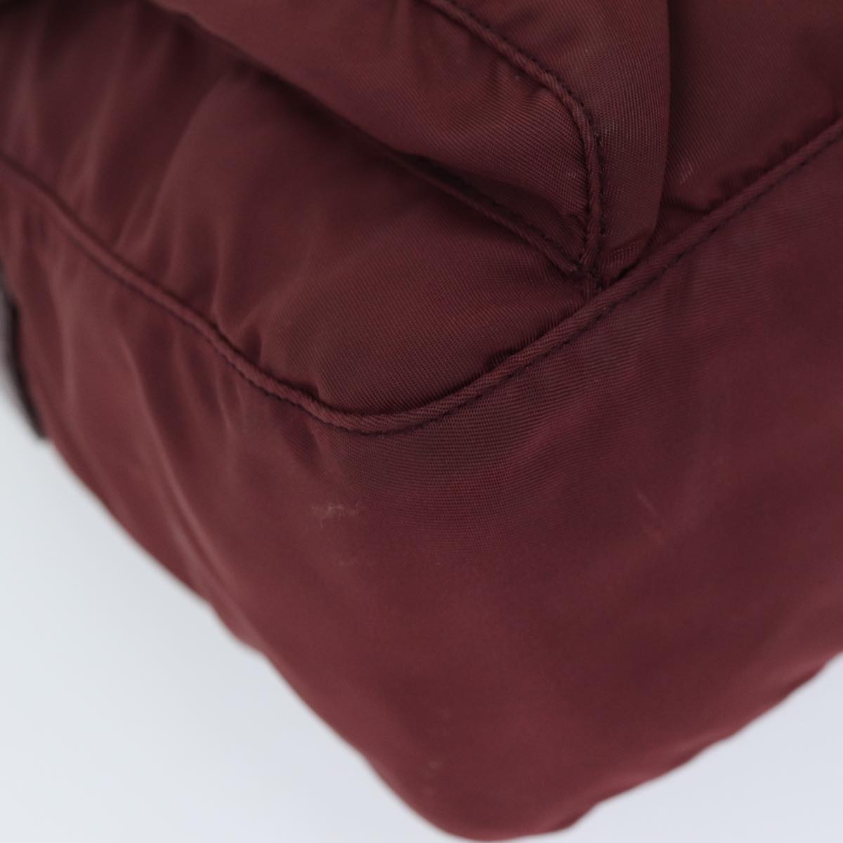 PRADA Shoulder Bag Nylon Red Auth bs14044