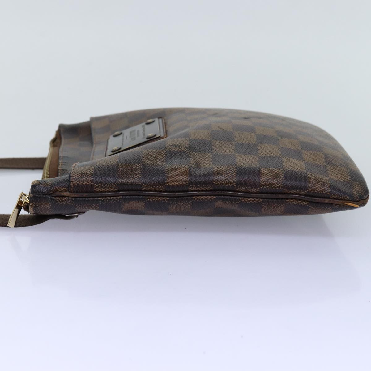 LOUIS VUITTON Damier Ebene Pochette Plat Brooklyn Bag N41100 LV Auth bs14053