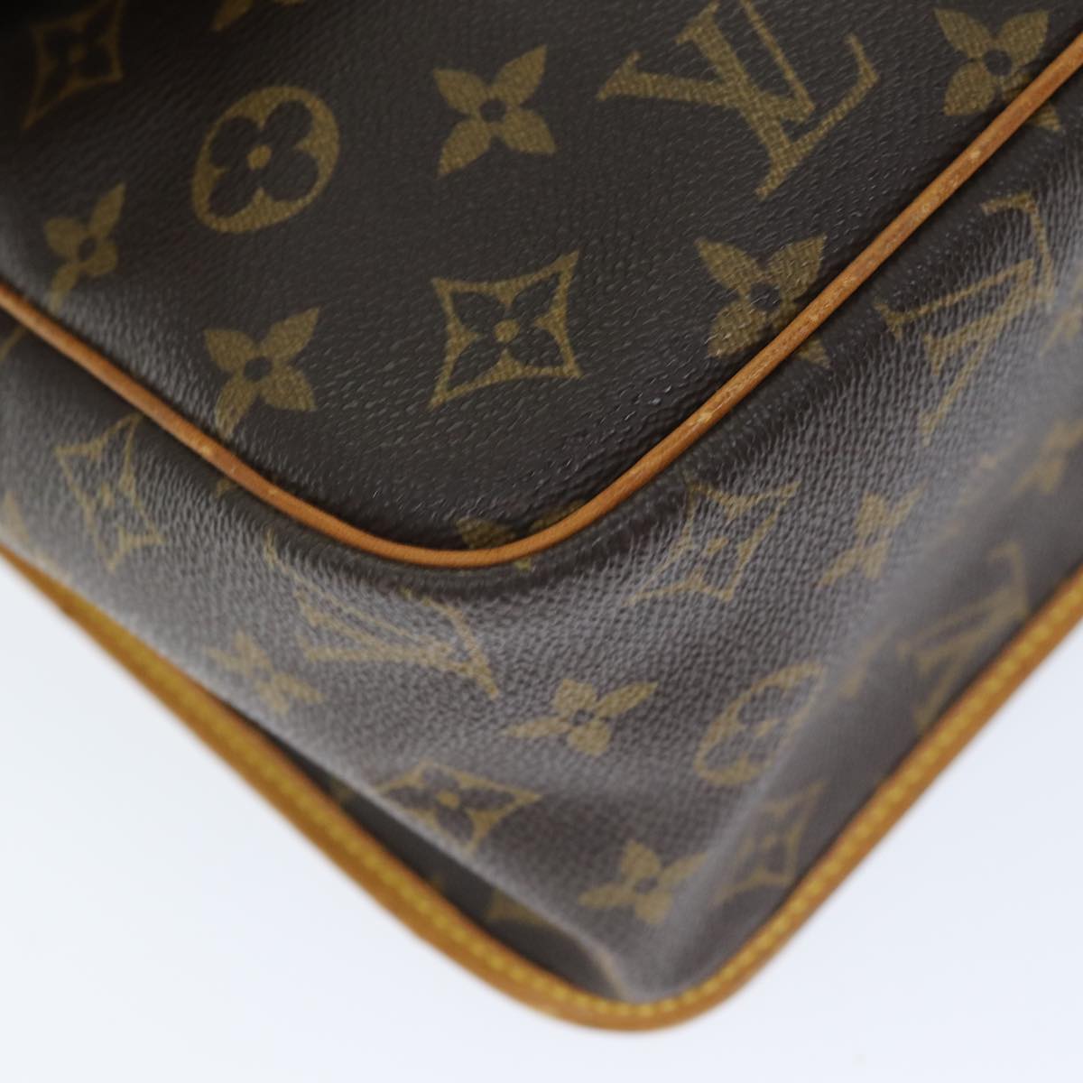 LOUIS VUITTON Monogram Gibeciere GM Shoulder Bag M42246 LV Auth bs14064