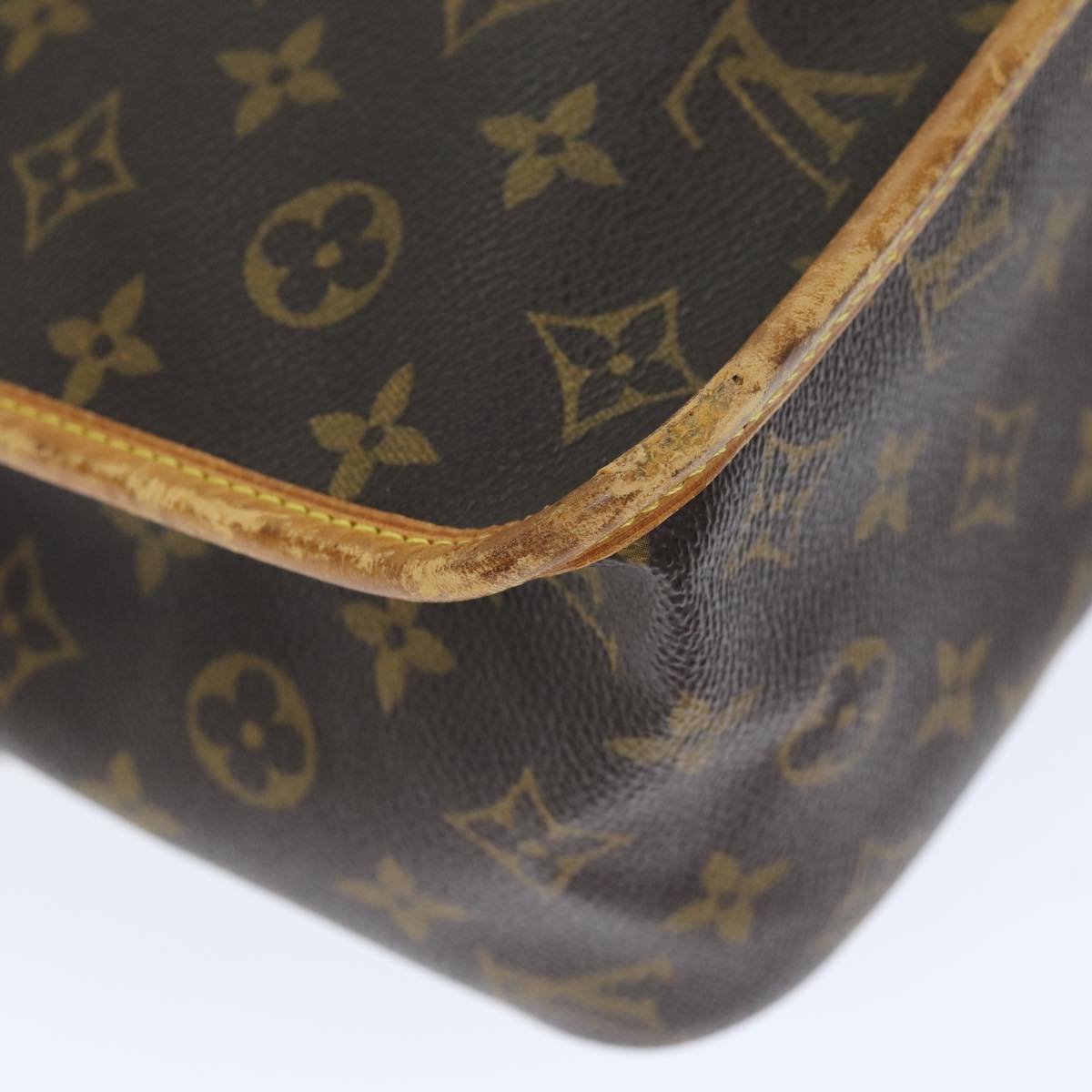 LOUIS VUITTON Monogram Gibeciere GM Shoulder Bag M42246 LV Auth bs14064