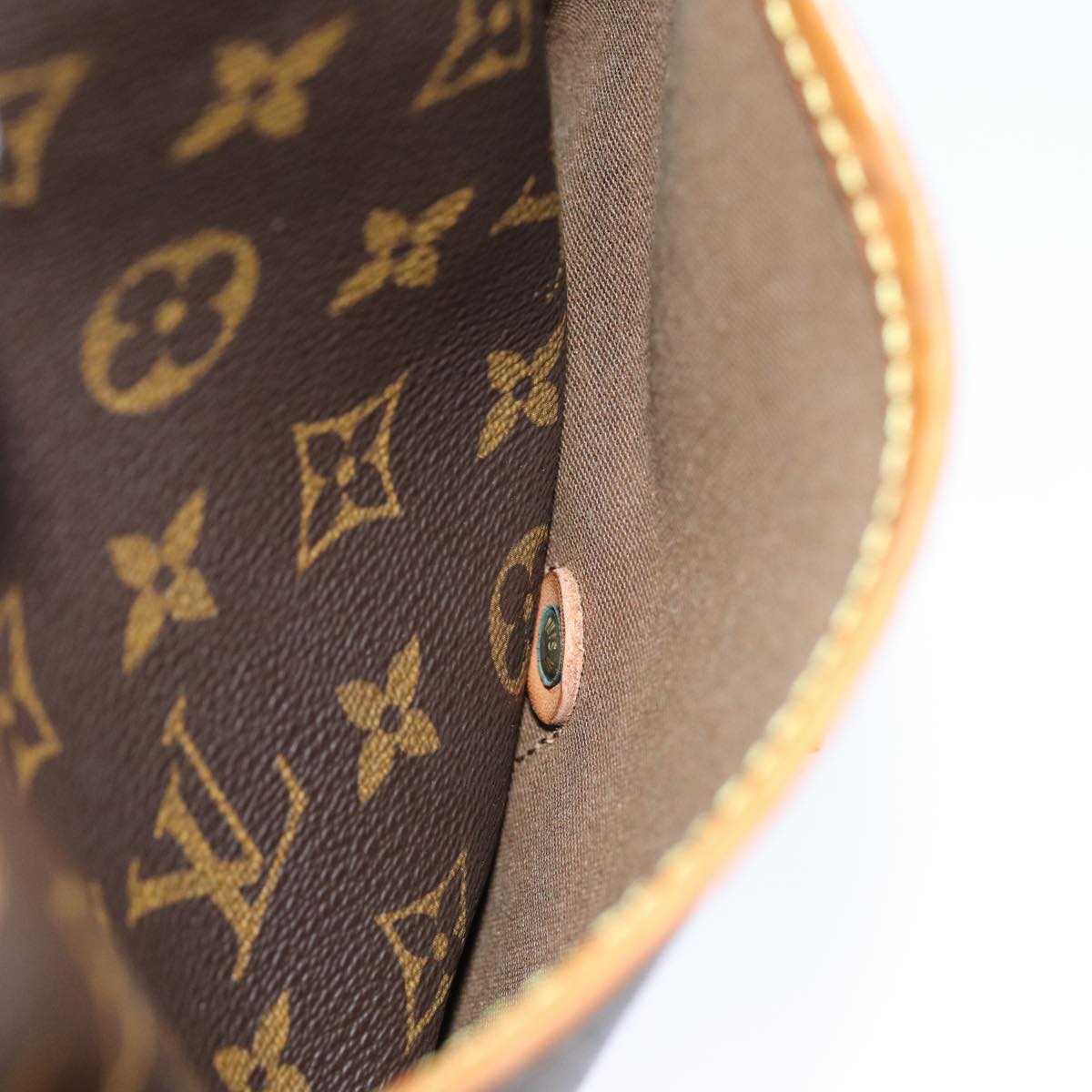 LOUIS VUITTON Monogram Gibeciere GM Shoulder Bag M42246 LV Auth bs14064