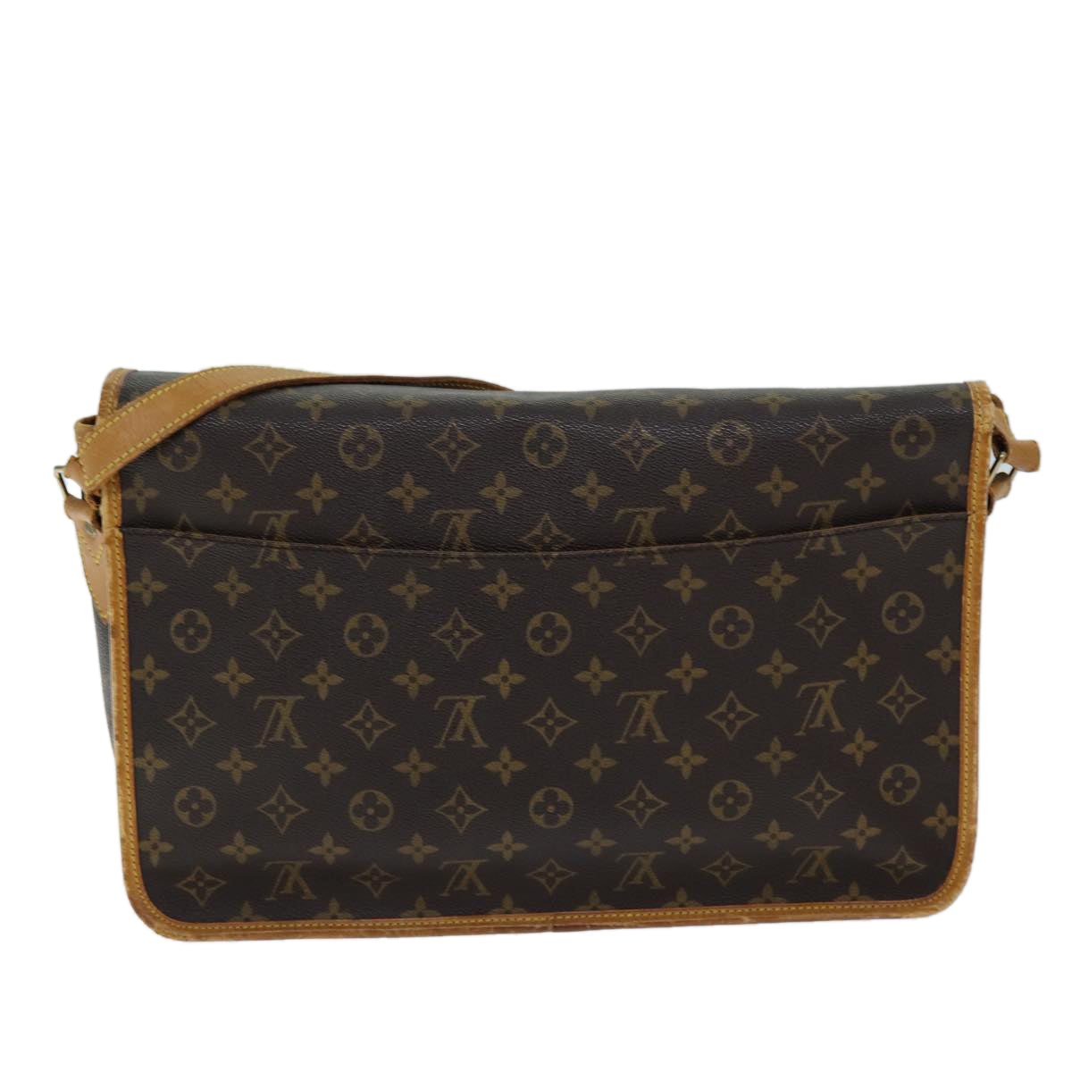 LOUIS VUITTON Monogram Gibeciere GM Shoulder Bag M42246 LV Auth bs14064