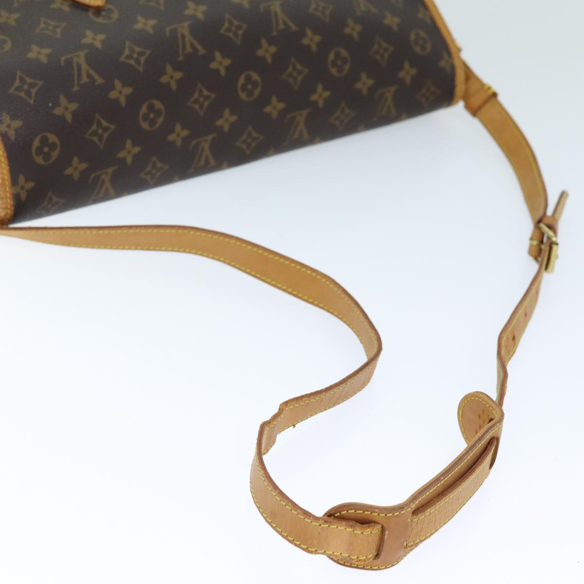 LOUIS VUITTON Monogram Gibeciere GM Shoulder Bag M42246 LV Auth bs14064