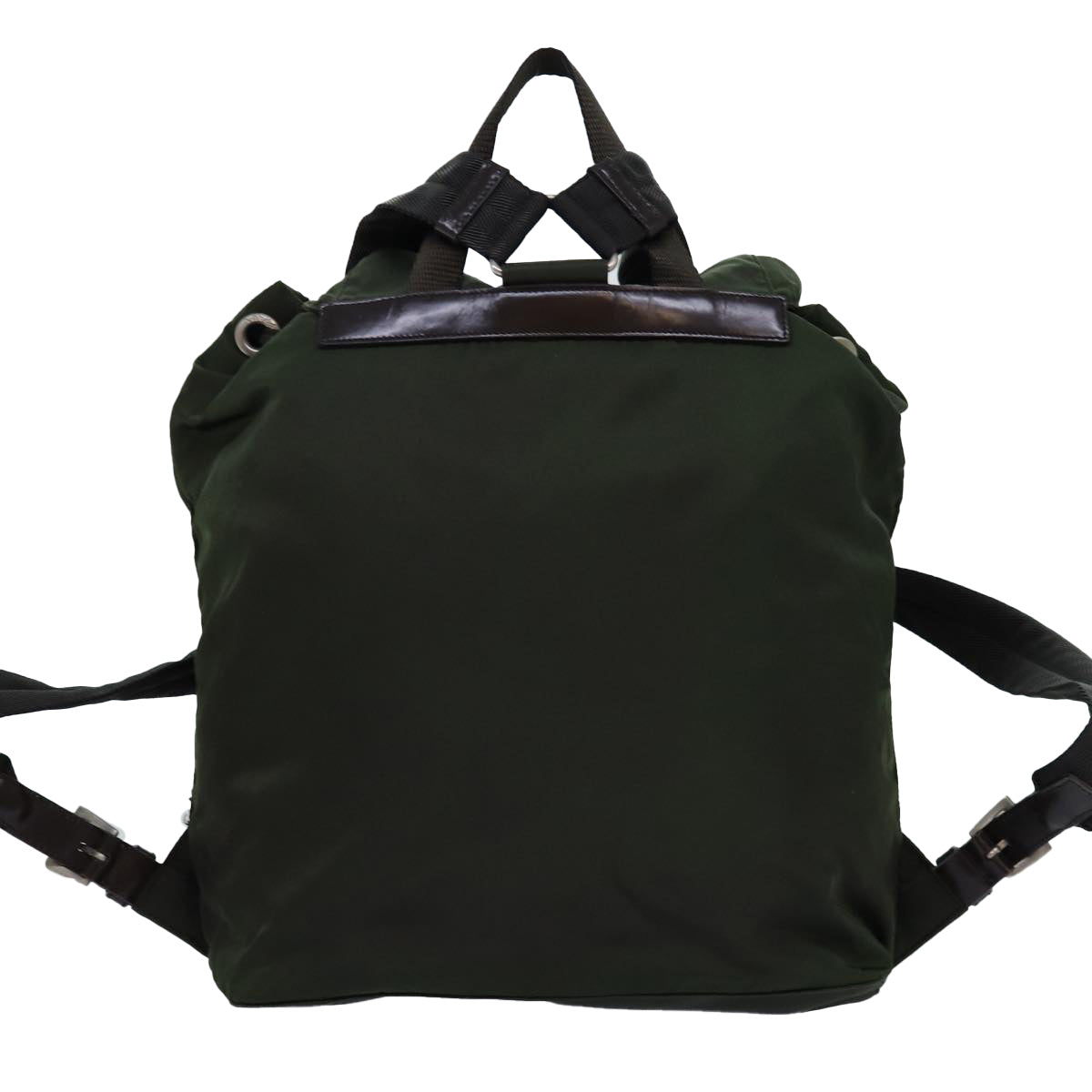 PRADA Backpack Nylon Green Auth bs14087 - 0