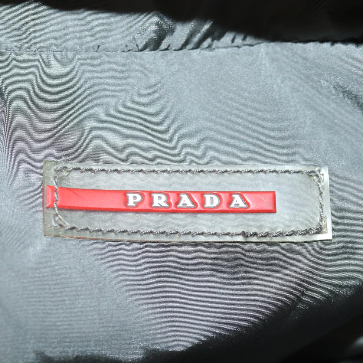 PRADA Sports Clutch Bag Nylon Black Auth bs14090