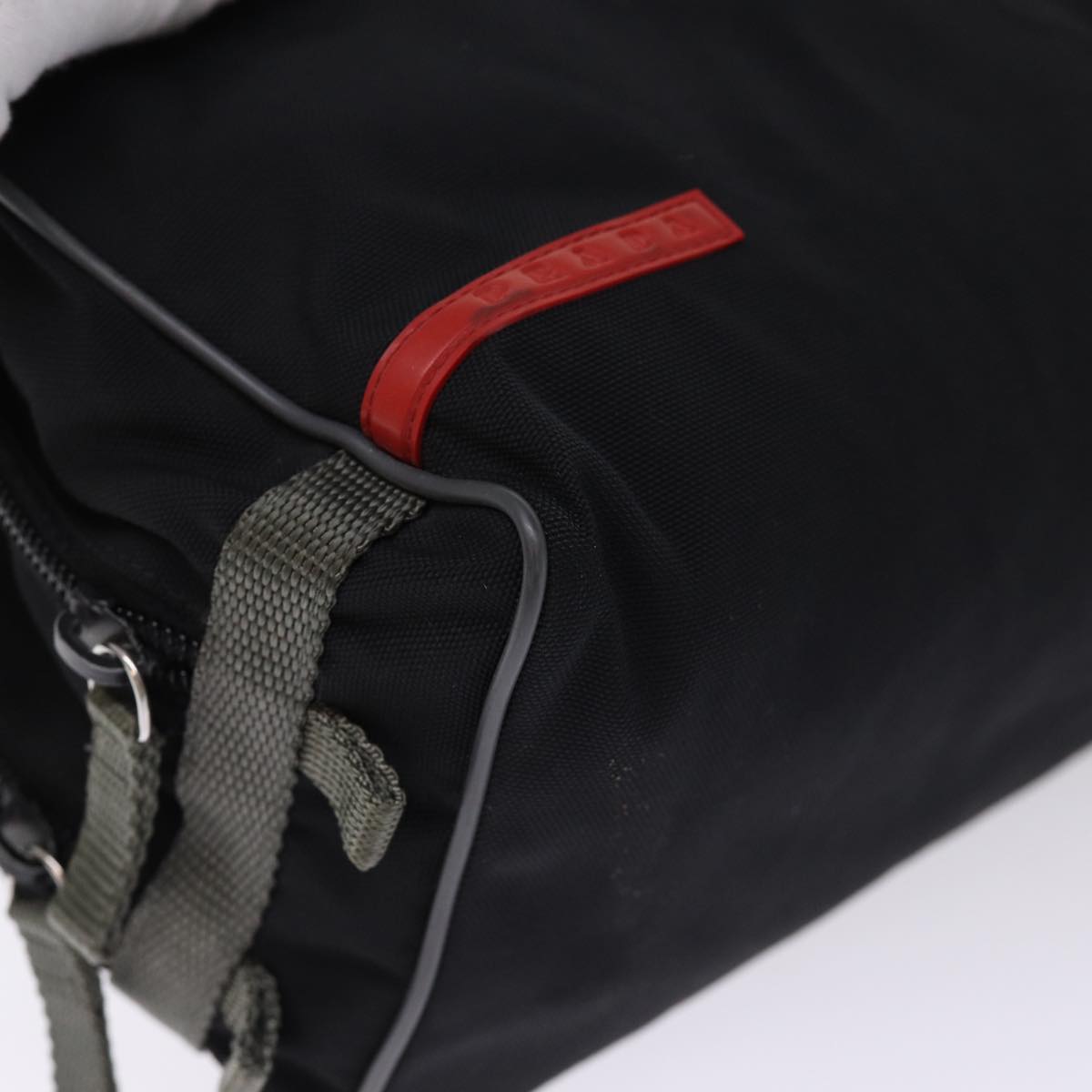 PRADA Sports Clutch Bag Nylon Black Auth bs14090