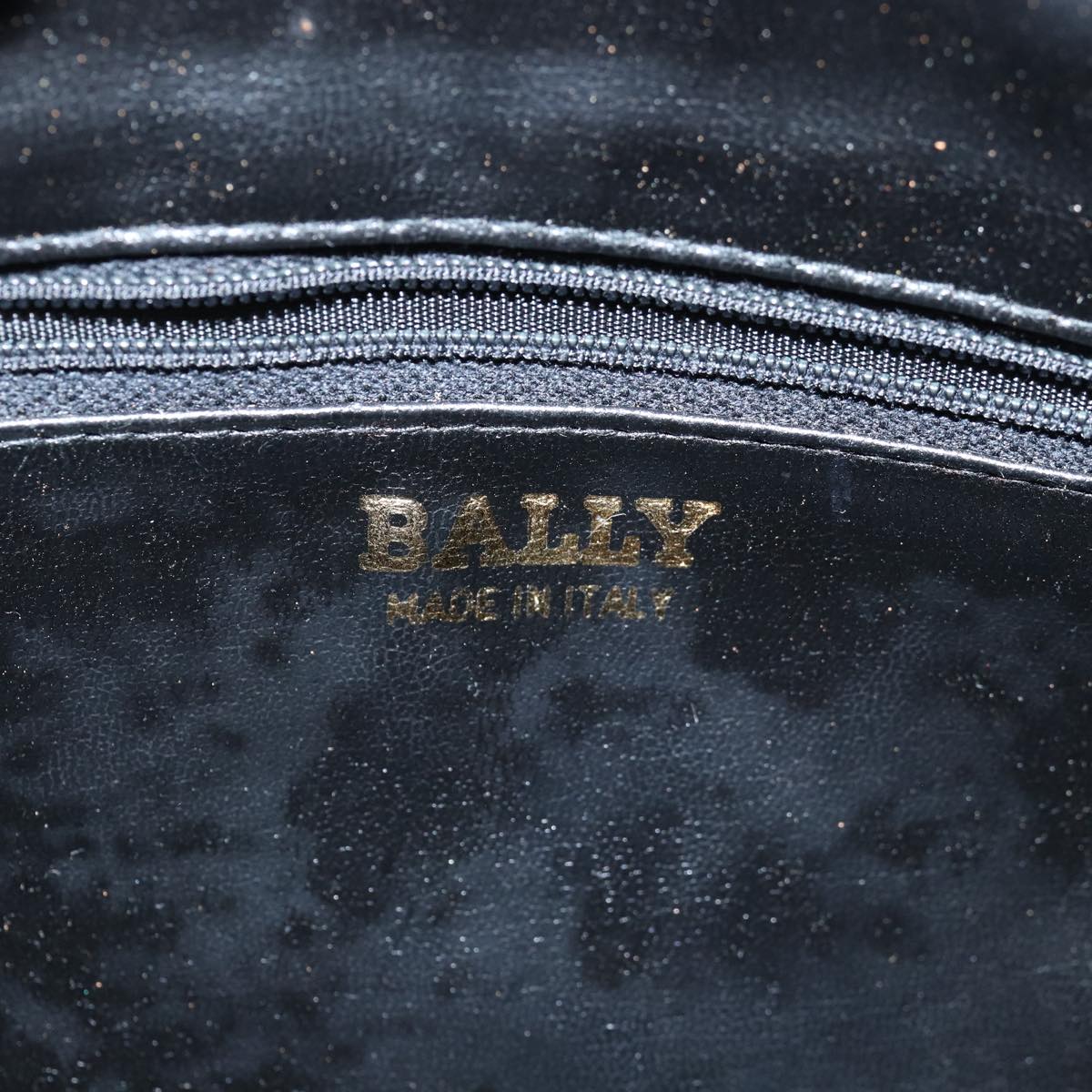 BALLY Hand Bag Patent leather Black Auth bs14103