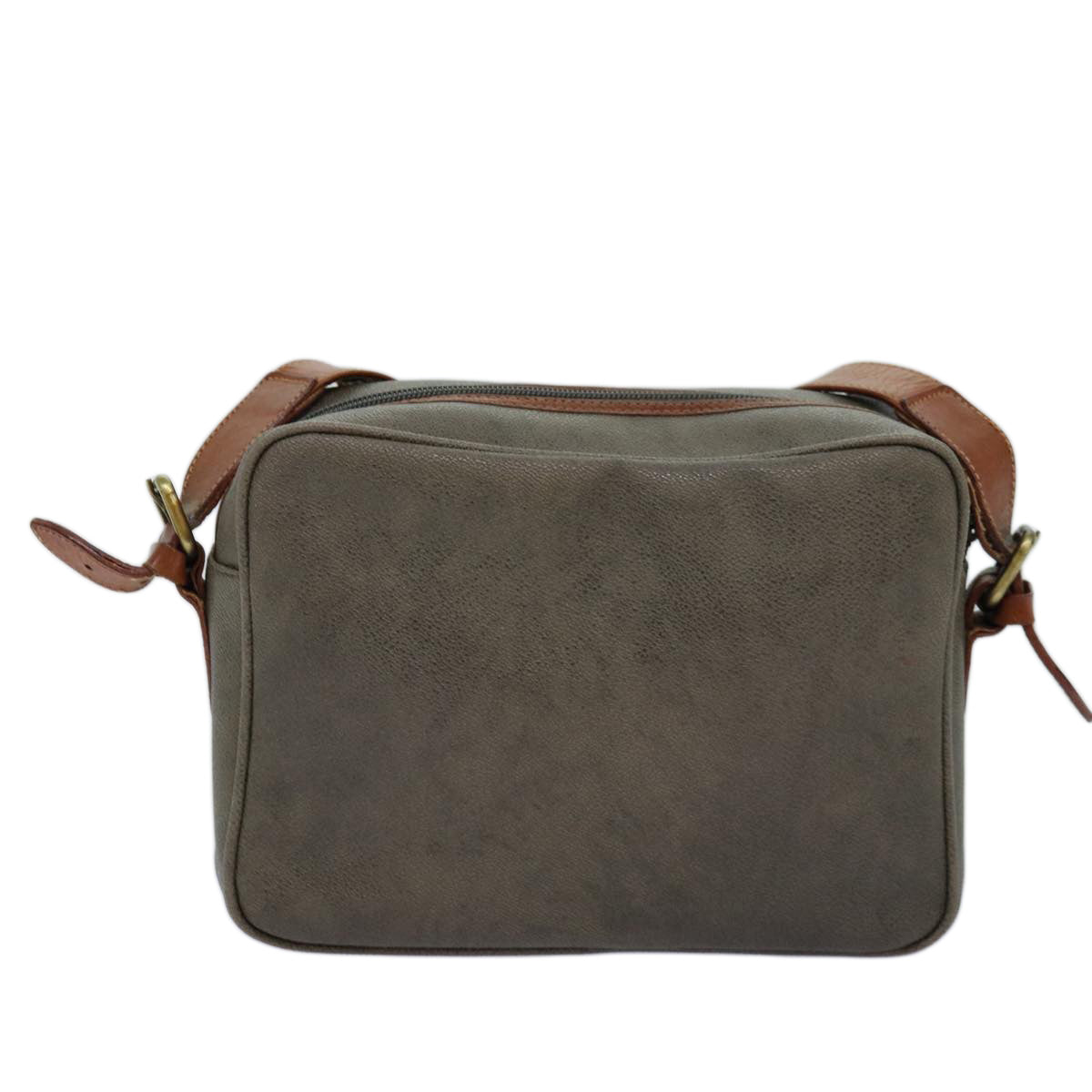 Burberrys Shoulder Bag PVC Gray Auth bs14118