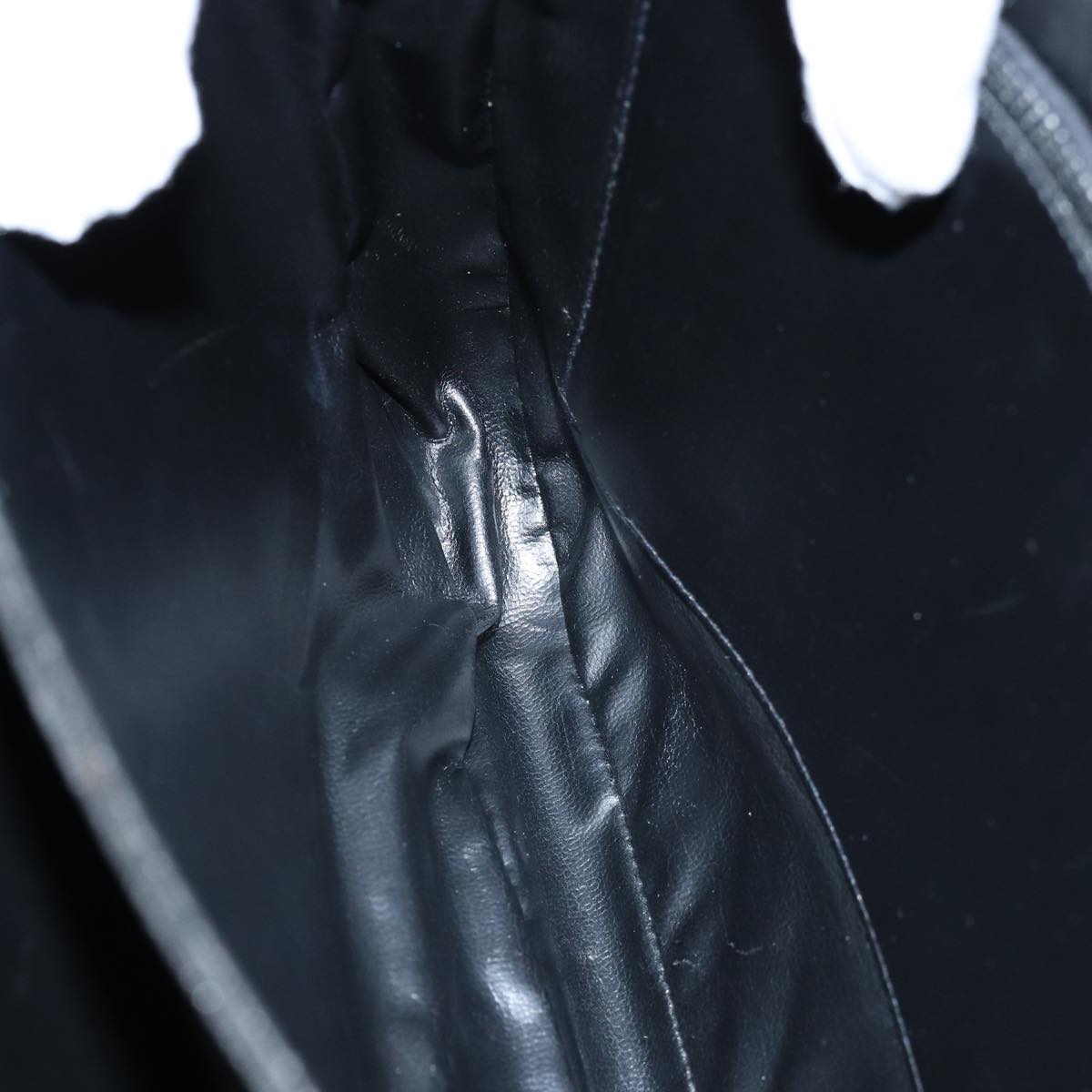 BALENCIAGA Shoulder Bag Leather Black Auth bs14121