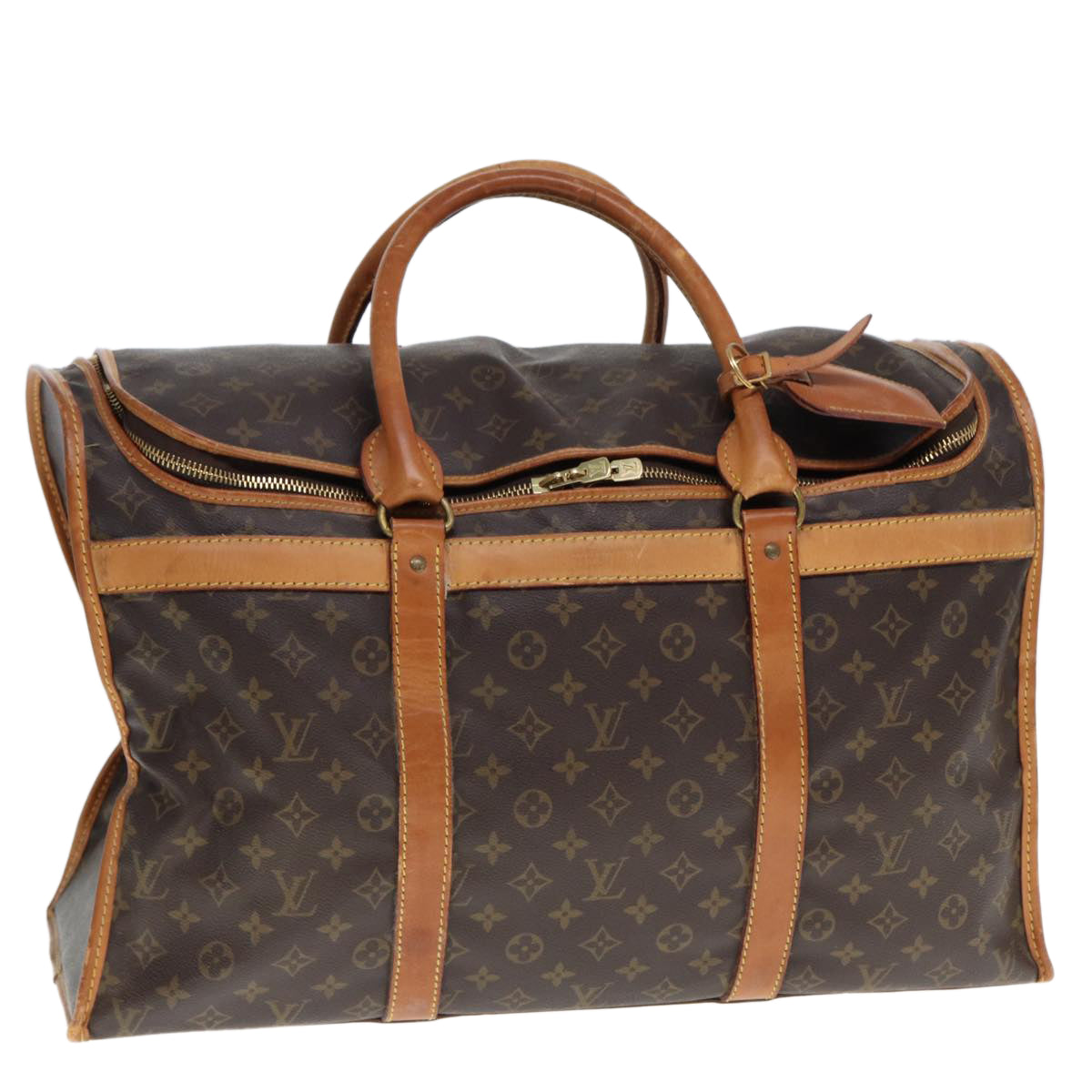 LOUIS VUITTON Monogram Sackshan 55 Pet Carry M42021 LV Auth bs14140