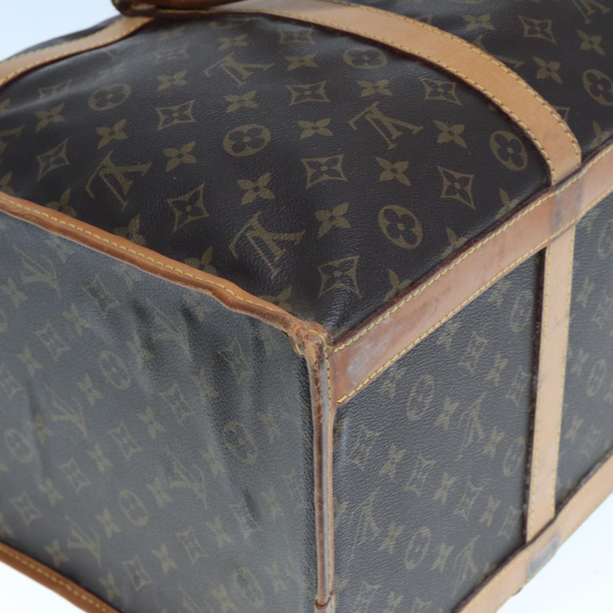 LOUIS VUITTON Monogram Sackshan 55 Pet Carry M42021 LV Auth bs14140