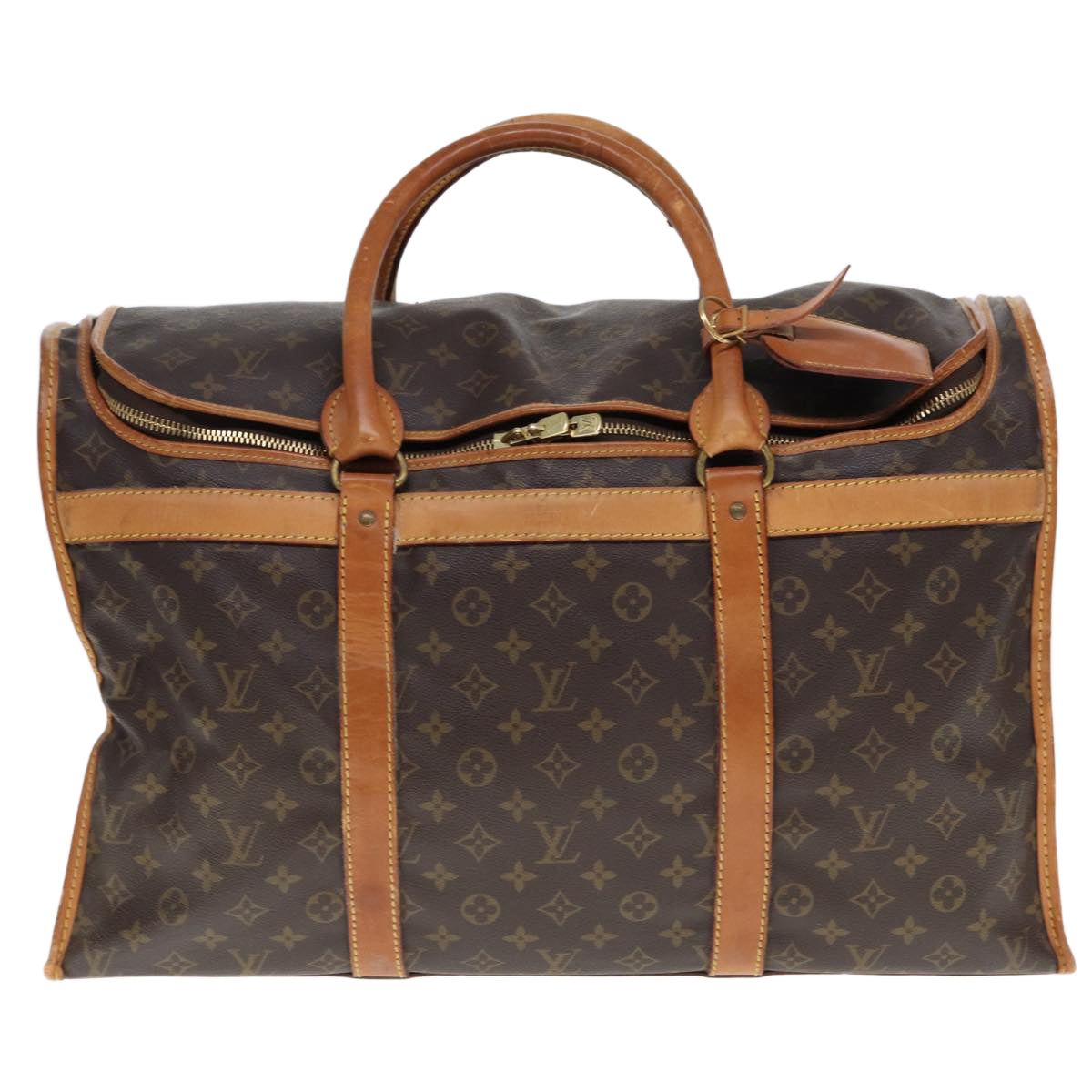 LOUIS VUITTON Monogram Sackshan 55 Pet Carry M42021 LV Auth bs14140